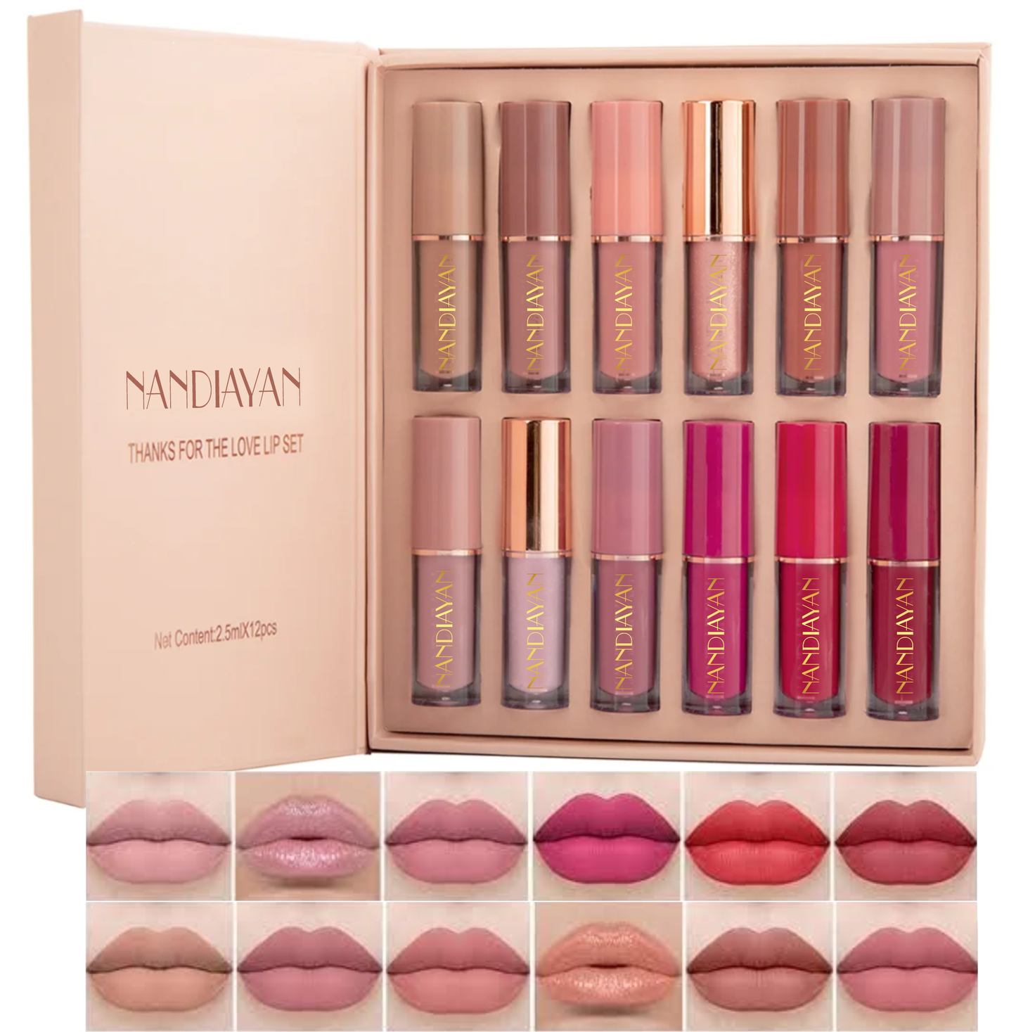 NANDIAYAN LIPSTICK SET OF 12