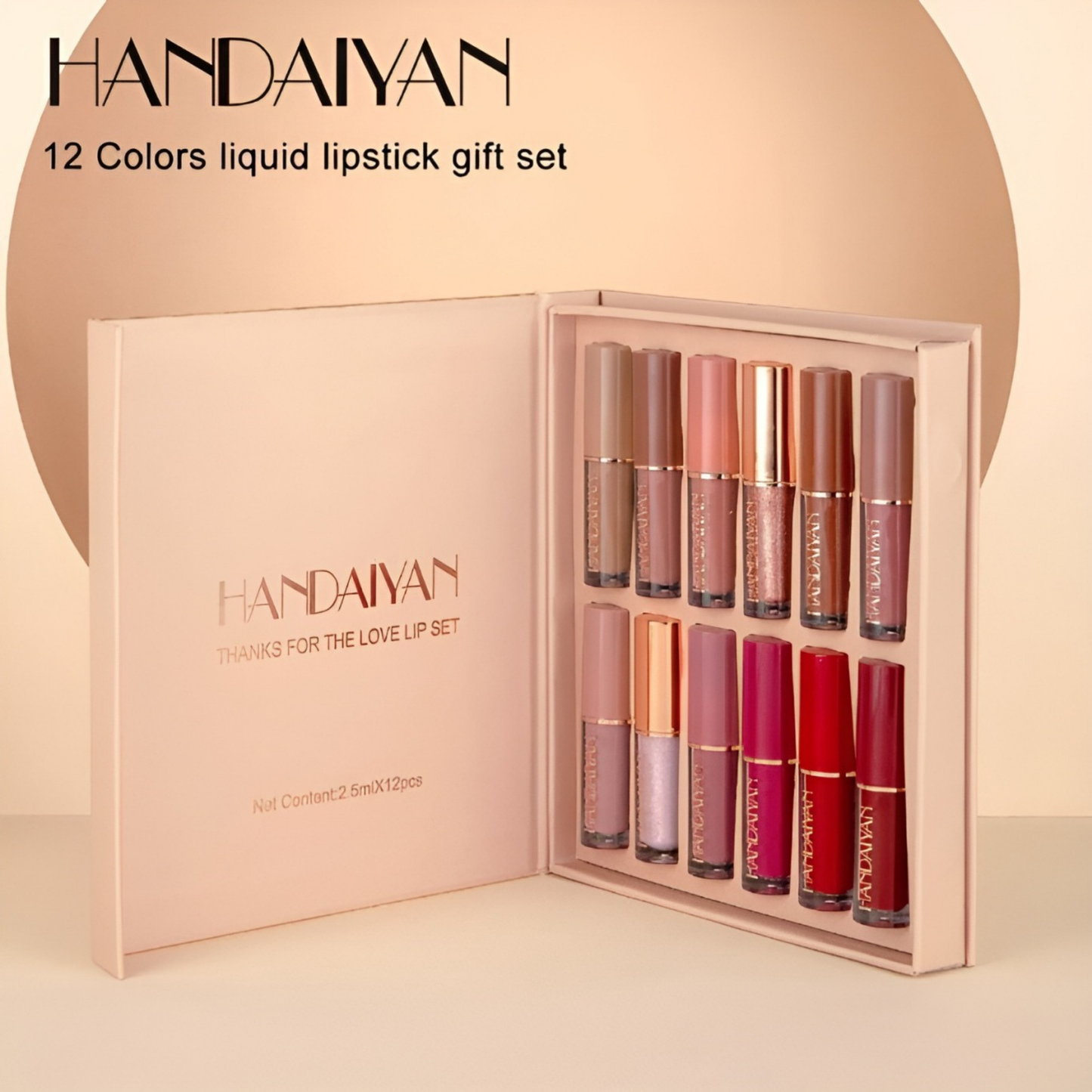 HANDAIYAN 12 Pcs Lipstick Set