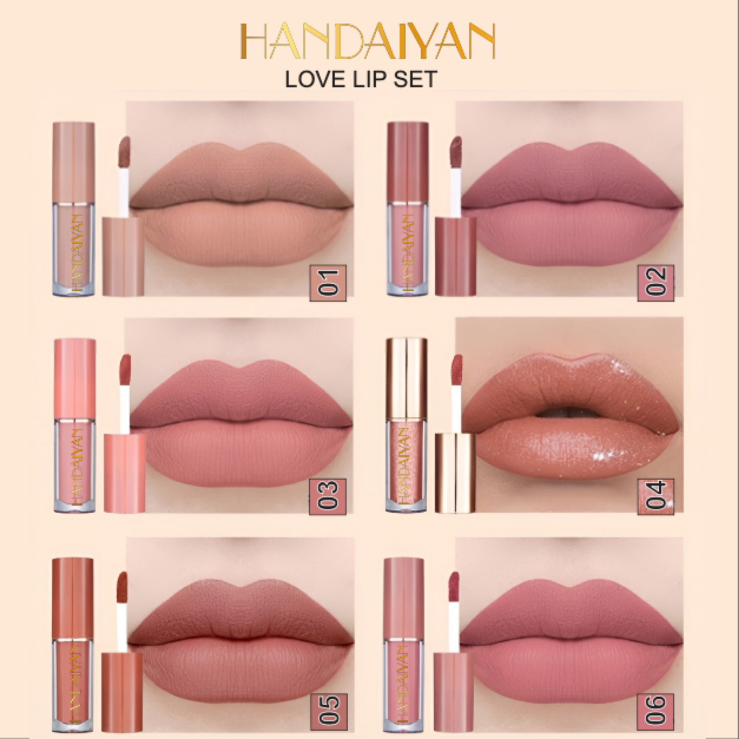 HANDAIYAN 12 Pcs Lipstick Set