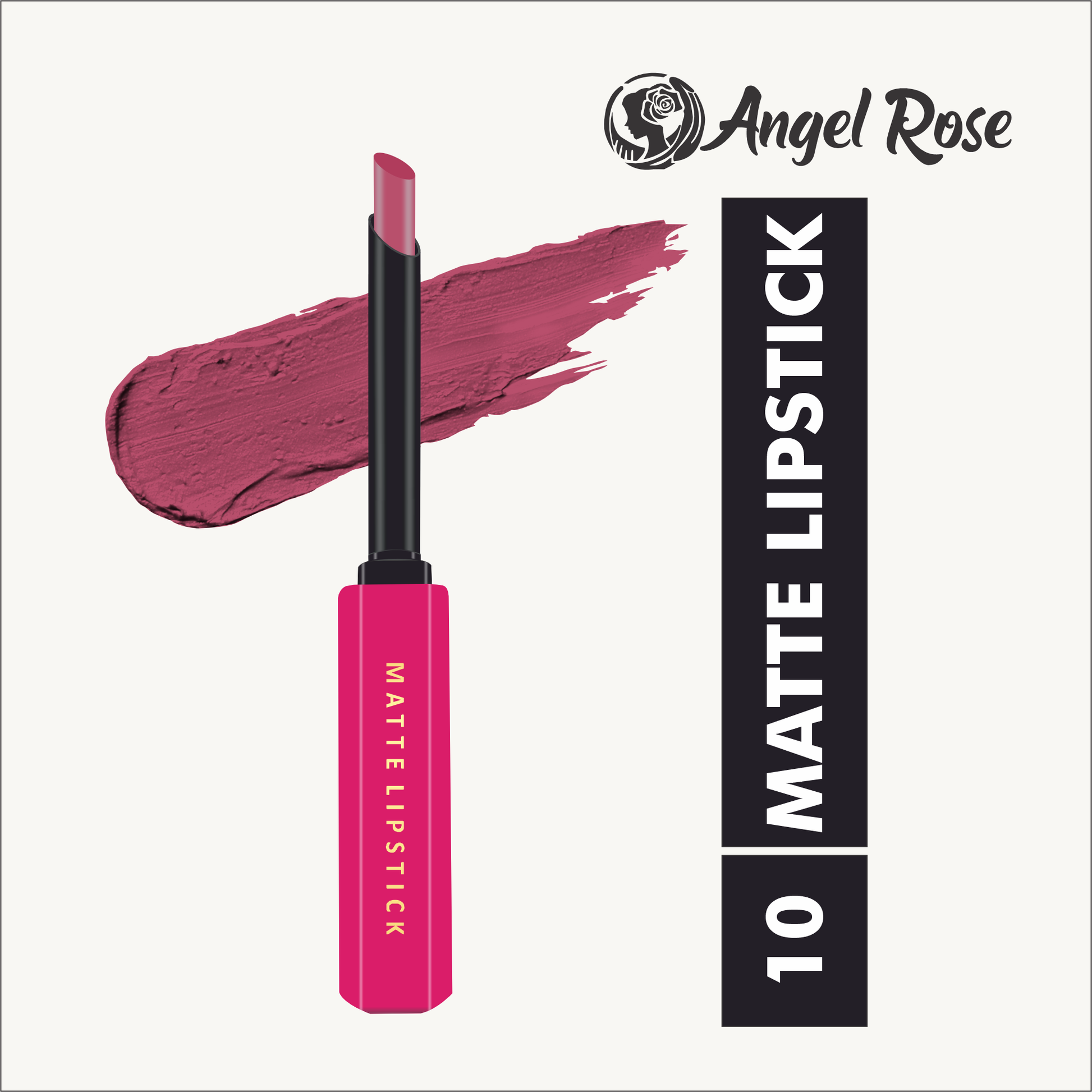 Angel Rose Matte Lipstick (Pack of 12)