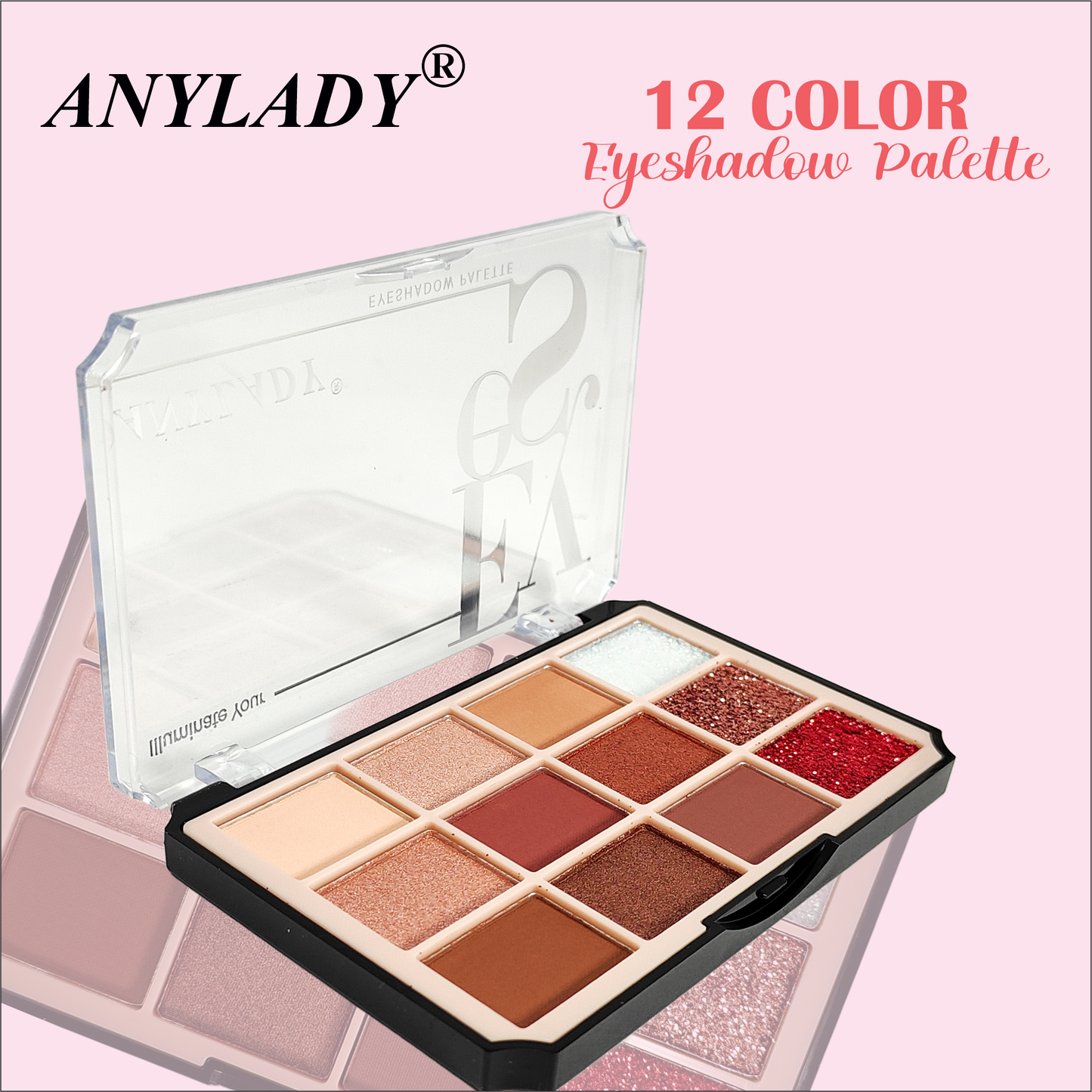 12 color eye shadow pallete