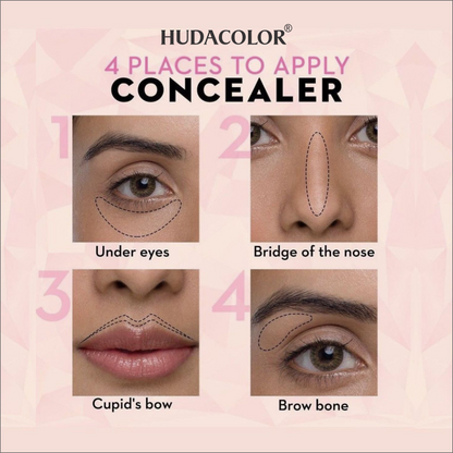 Huda Color Concealer (Matte Poreless)