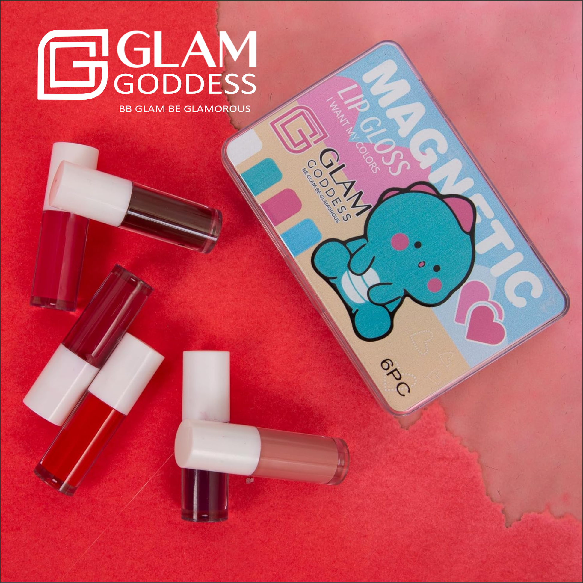 Glam Goddess Magnetic Lip Gloss (6 Piece Set)