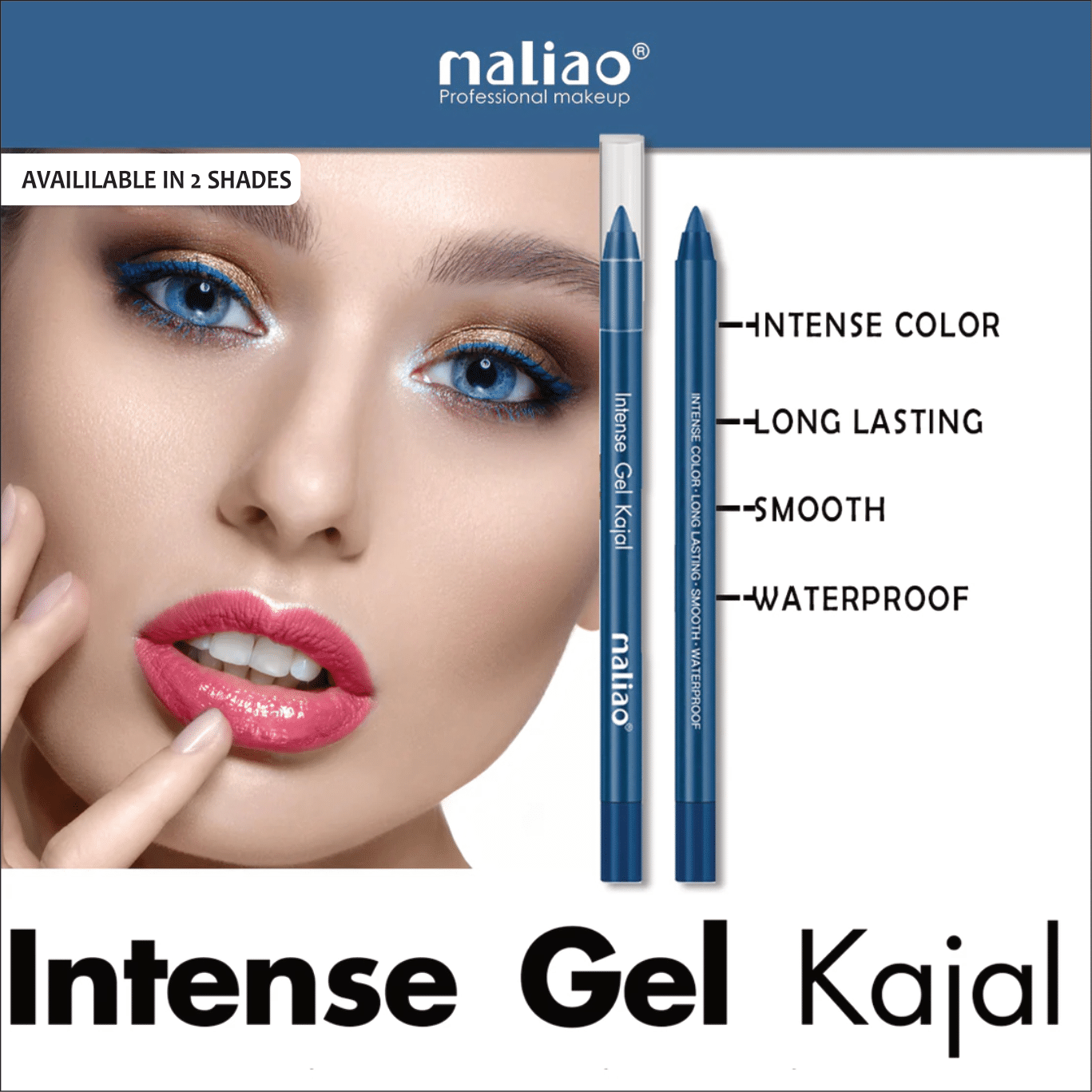 Maliao Intense Gel Kajal (Blue)