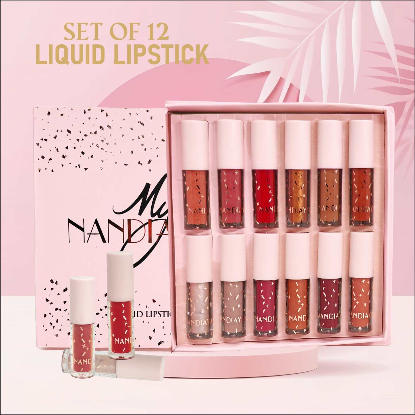 Nandiayan Set of 12 Liquid Lipsticks