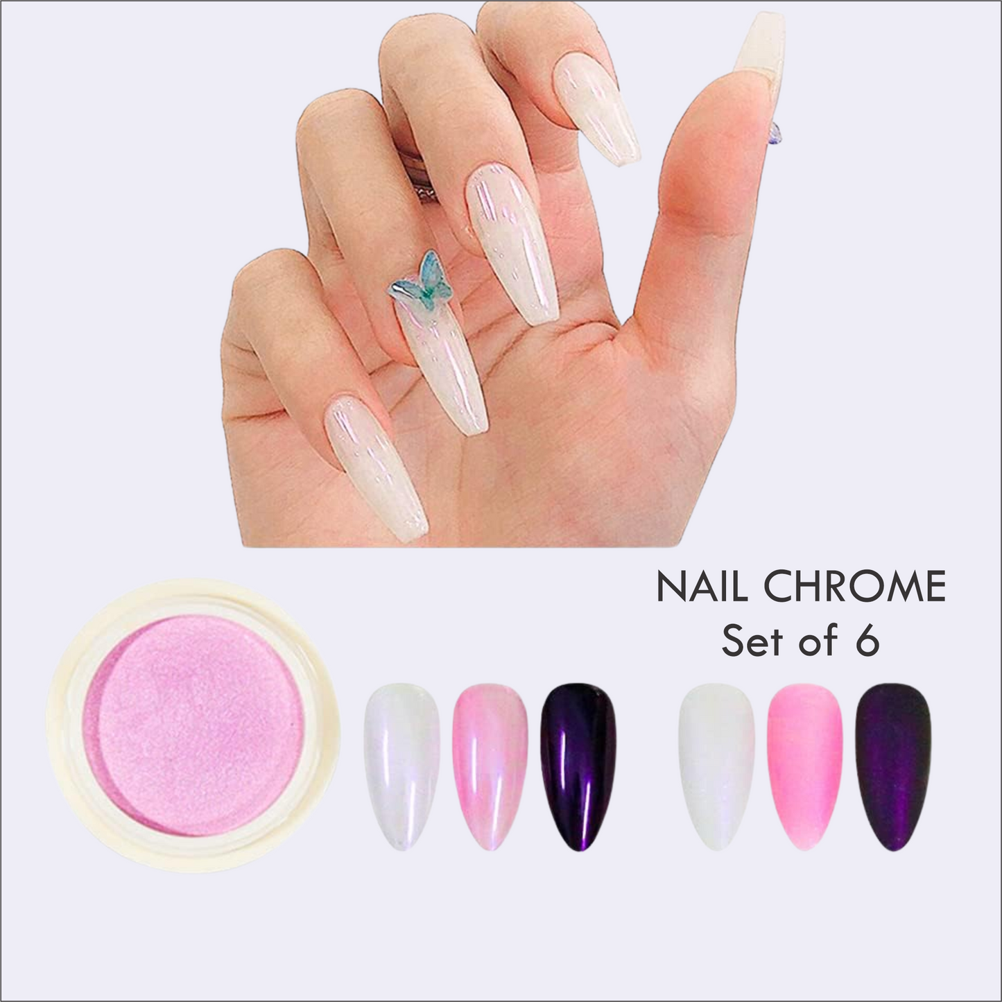 Nail Chrome (Set of 6)