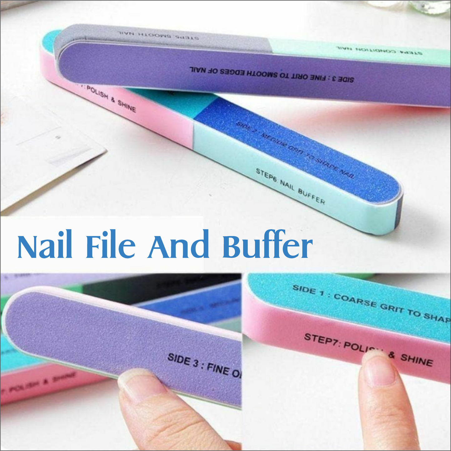 Nail Filer and Buffer Block Nail