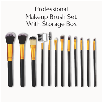 Professional Makeup Brush Set with Storage Box (Type 1)