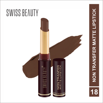 SWISS BEAUTY NON-TRANSFER MATTE LIPSTICK