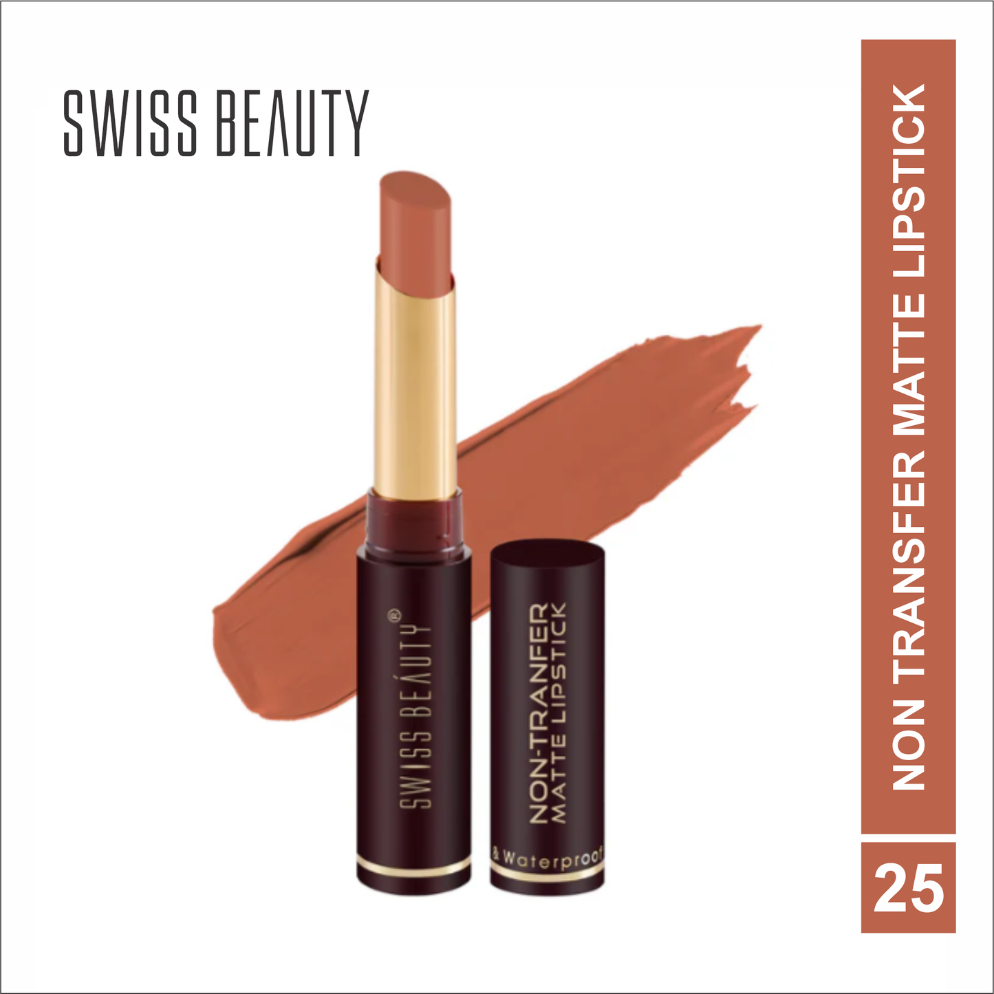 SWISS BEAUTY NON-TRANSFER MATTE LIPSTICK