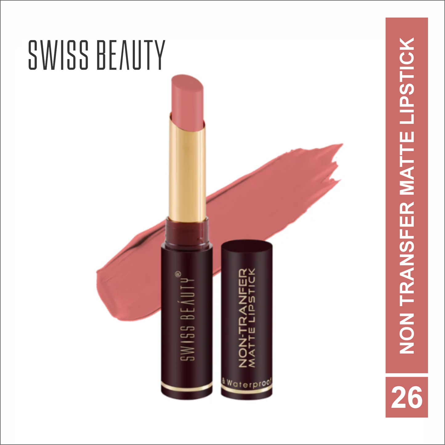 SWISS BEAUTY NON-TRANSFER MATTE LIPSTICK