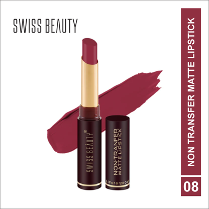 SWISS BEAUTY NON-TRANSFER MATTE LIPSTICK