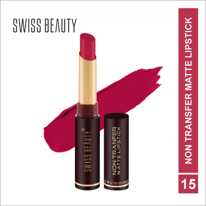 SWISS BEAUTY NON-TRANSFER MATTE LIPSTICK