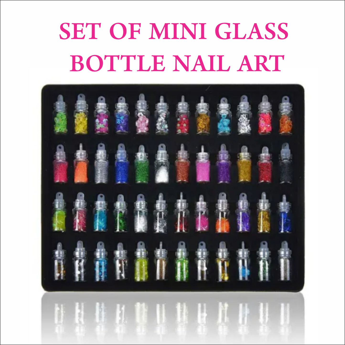 Mini Glass Bottle Nail Art