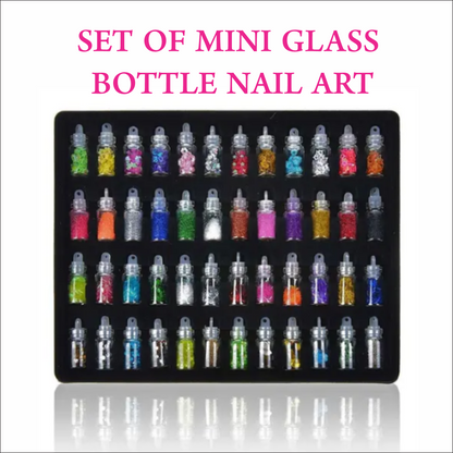 Mini Glass Bottle Nail Art