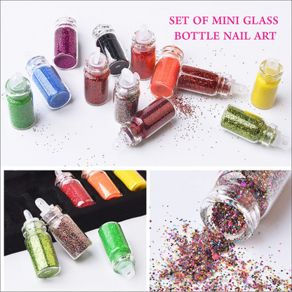 Mini Glass Bottle Nail Art