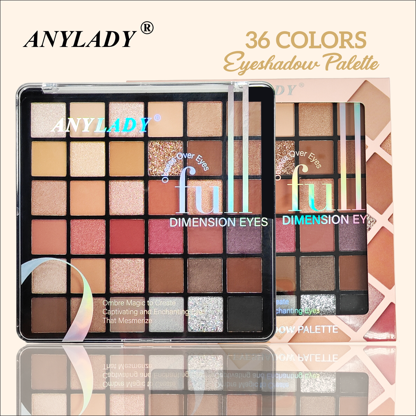 ANY LADY 36 COLOR EYE SHADOW PALLETE