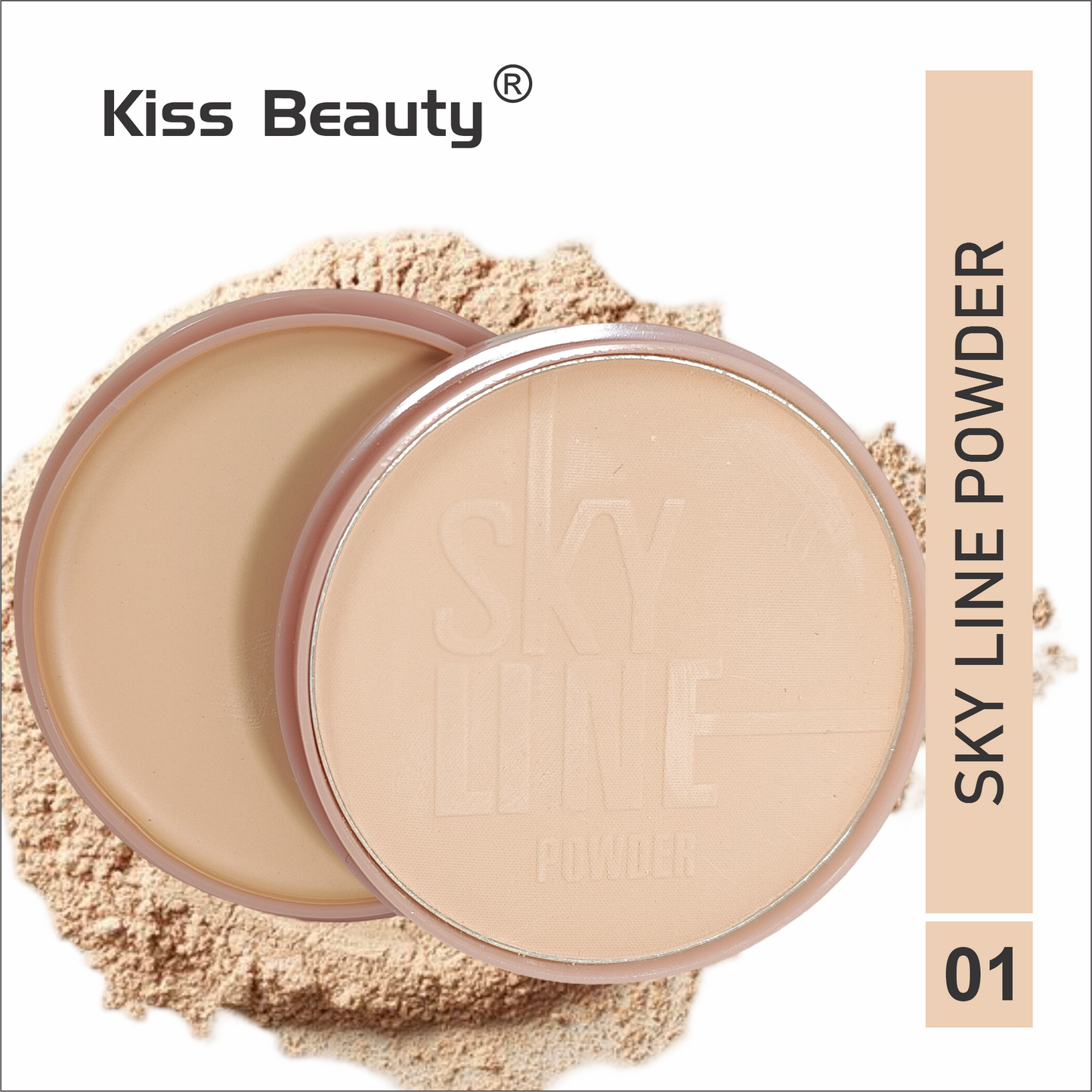 Kiss Beauty Skyline 2 in 1 Compact with Concealer