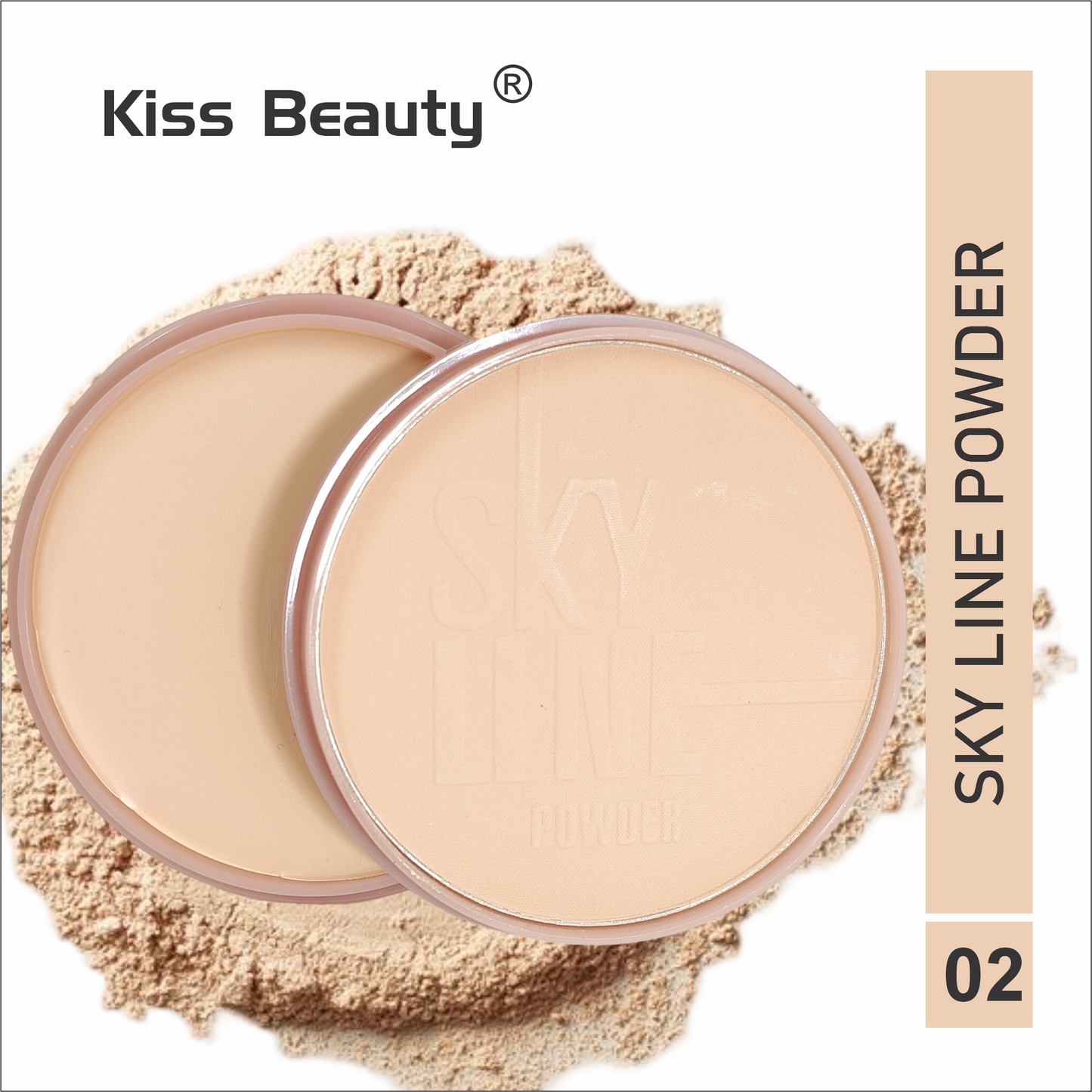 Kiss Beauty Skyline 2 in 1 Compact with Concealer